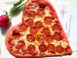 Heart Shaped Pizza - Valentine's Day Food Ideas.