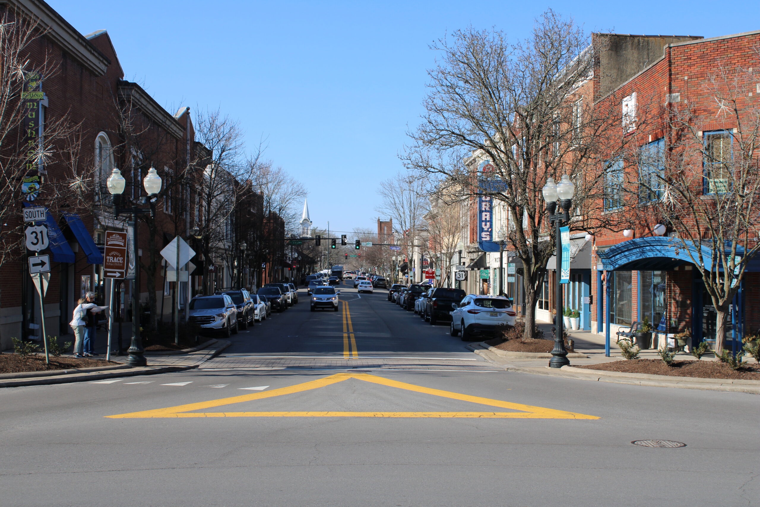 Historic Downtown Franklin, Tennessee, Main Street, shops, restaurants, art galleries and more!