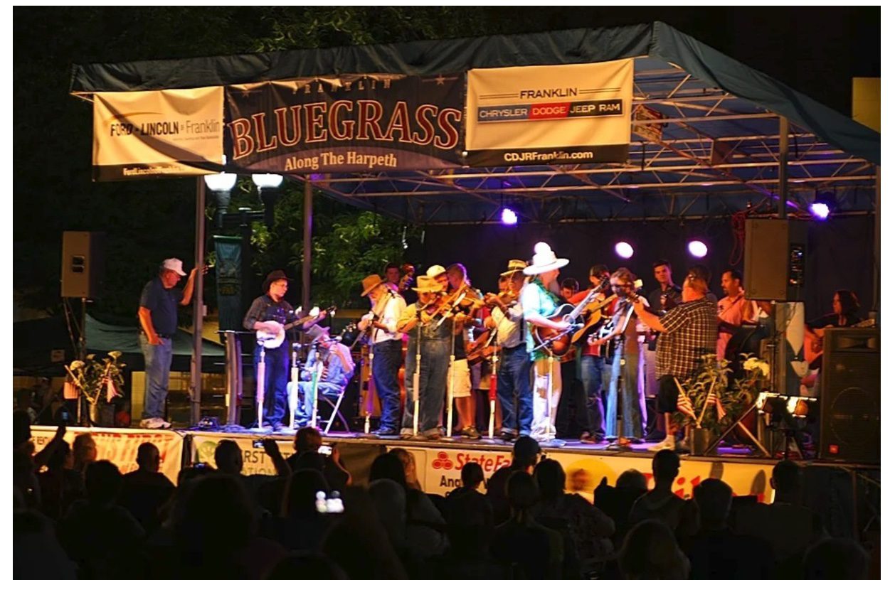 Bluegrass Along the Harpeth in downtown Franklin, Tenn.