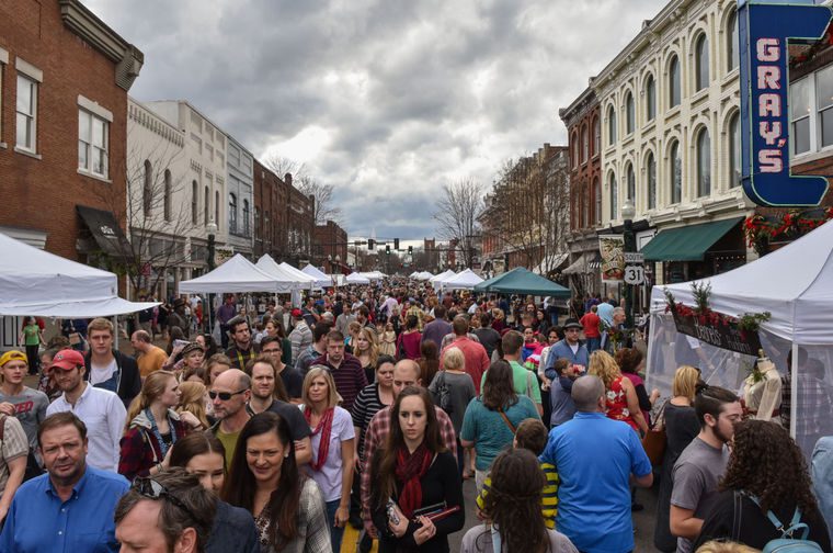 Dickens of a Christmas in downtown Franklin, Tennessee delights record crowds.