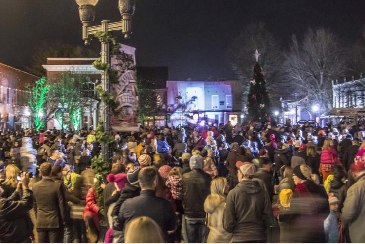 Downtown Franklin Christmas Tree Lighting on the Square.