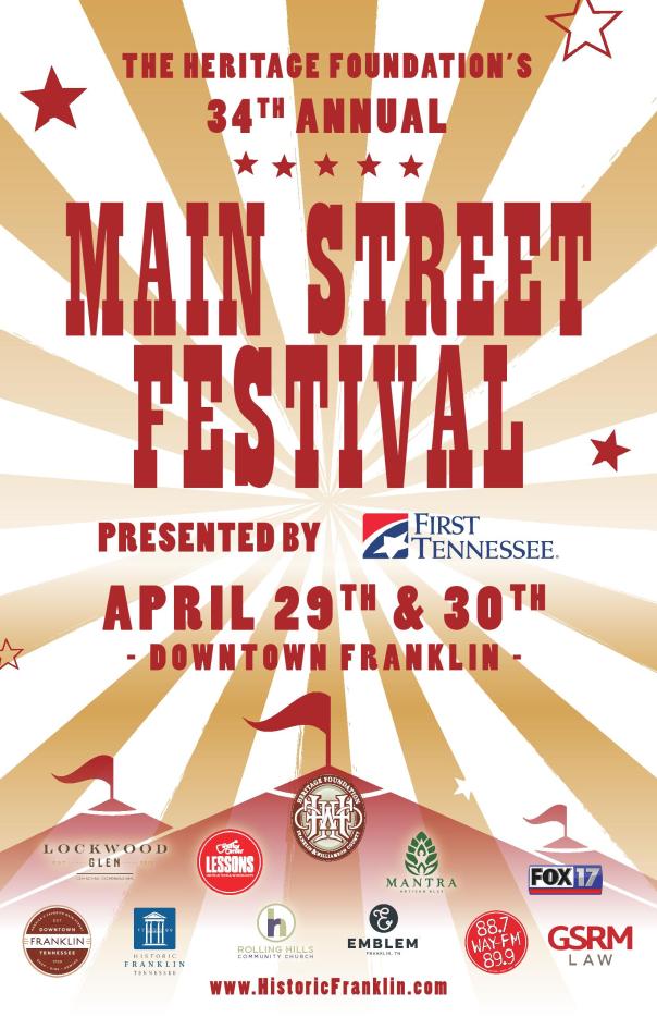 Downtown Franklin Main Street Festival | FranklinIs | Downtown Franklin