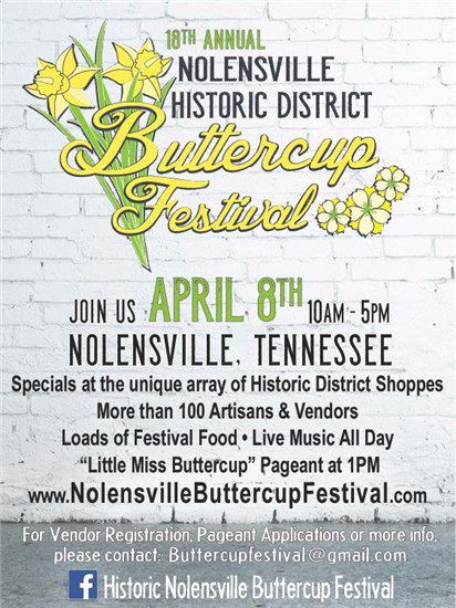 Historic Nolensville Buttercup Festival , festivals in Franklin, TN and Williamson County.