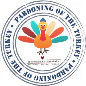 Fun family events in Franklin, TN, Pardoning of the Turkey Franklin Farmers Market kids activities and things to do.