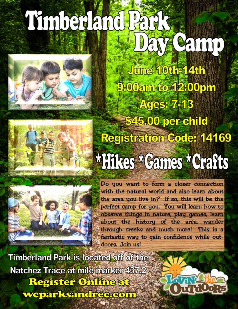 Timberland Park kids events, day and summer camps in Franklin, TN and Brentwood, TN.