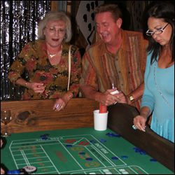 Casino games at BRIDGES of Williamson County’s Arty Party in Franklin, Tennessee, the event offered food, music and a silent auction. 