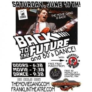 back to future movie gang franklin tn event
