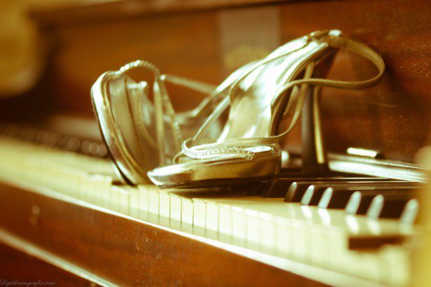Franklin, TN Bridal Event - Show - Brides Shoes on a Piano.