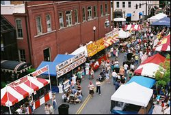 Main Street Festival in Downtown Franklin, Tennessee.
