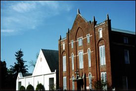 Buildings in downtown Franklin, TN.