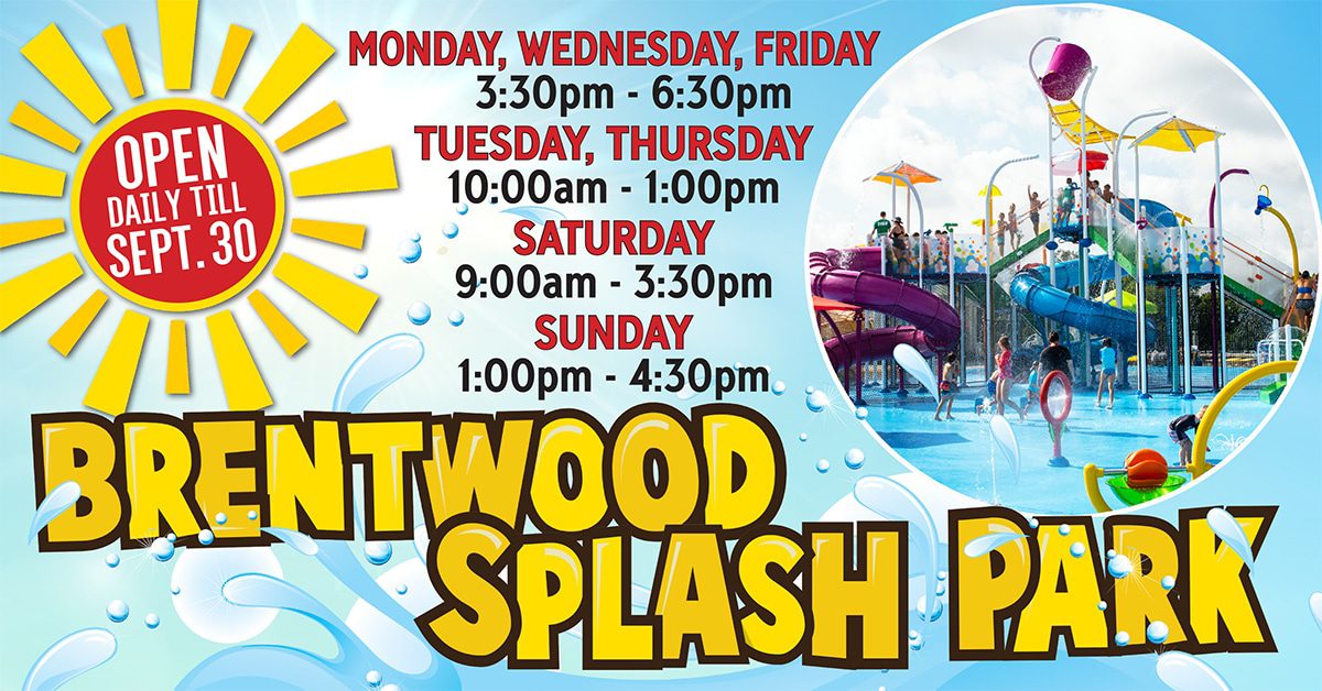 Splash Park hours, Brentwood and Franklin, TN family activities, fun things to do with family and friends.