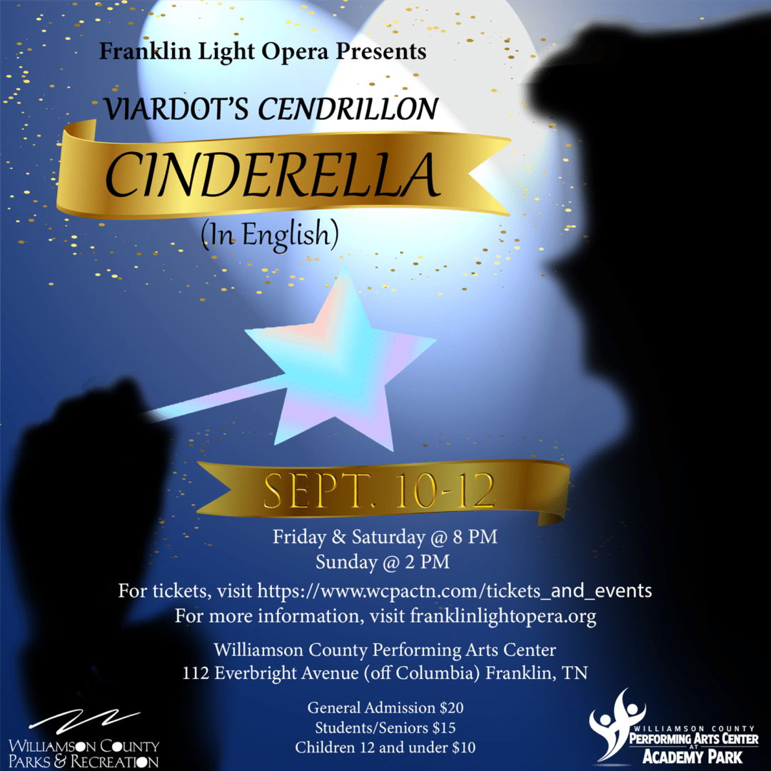Cinderella operetta, a family friendly event in Franklin TN.