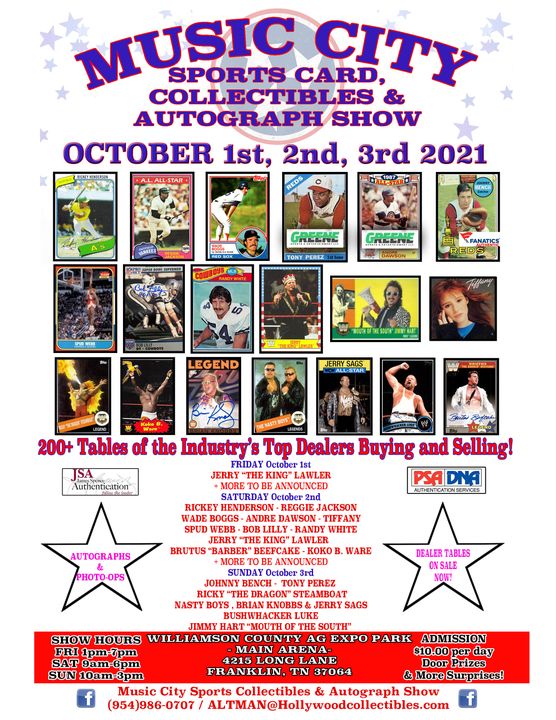 Franklin, TN Music City Sports Card, Collectibles, and Autograph Show