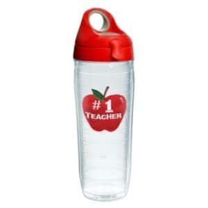 Teacher Gift Ideas - Tervis #1 Teacher 24 oz. Water Bottle with Lid