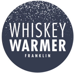 Whiskey Warmer logo for the Franklin, TN event, 40 favorite labels of whiskey, bourbon and scotch, local food trucks, a cigar lounge and local bluegrass music to create a whiskey wonderland benefiting the The Westhaven Foundation.