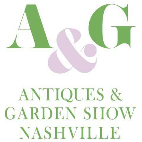 Logo for Antiques and Garden Show in Nashville, TN, designers, architects and gardeners from around the world, 150+ extraordinary antique, art and horticulture dealers and three magnificent gardens presented by accomplished landscape designers that attendees can interactively experience.