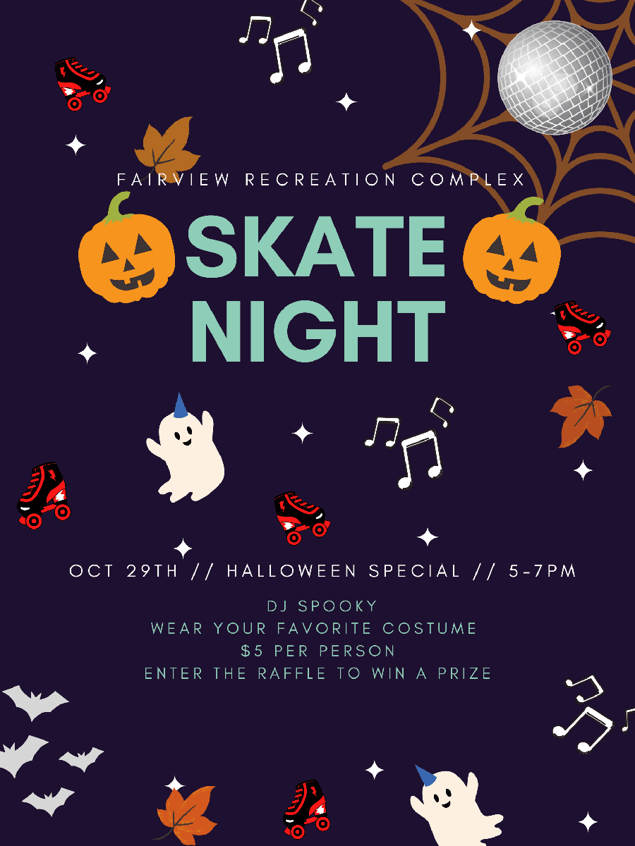 Halloween Skate Night - Kids Activities in Williamson County, TN.