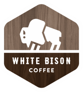 Logo for White Bison Coffee in Brentwood, TN.
