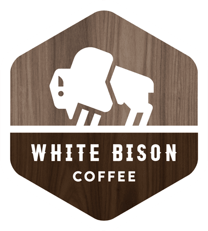 Logo for White Bison Coffee in Brentwood, TN.