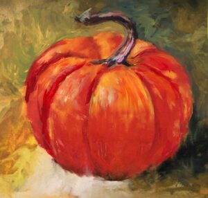 Acrylic on Canvas Painting Class in Brentwood, TN at The John P. Holt Brentwood Library - One Plump Pumpkin