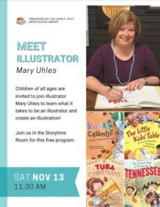 Brentwood TN Kids Event - Illustrator Visit Mary Uhles