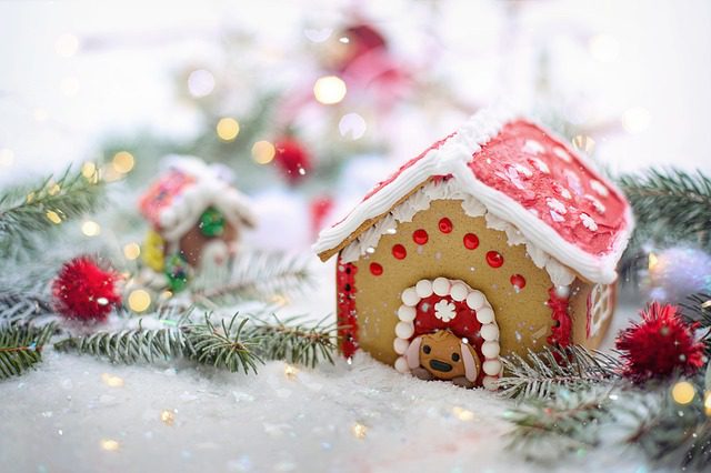 A gingerbread house, build holiday candy houses in Brentwood, TN, holiday activities for families at The John P. Holt Brentwood Library.