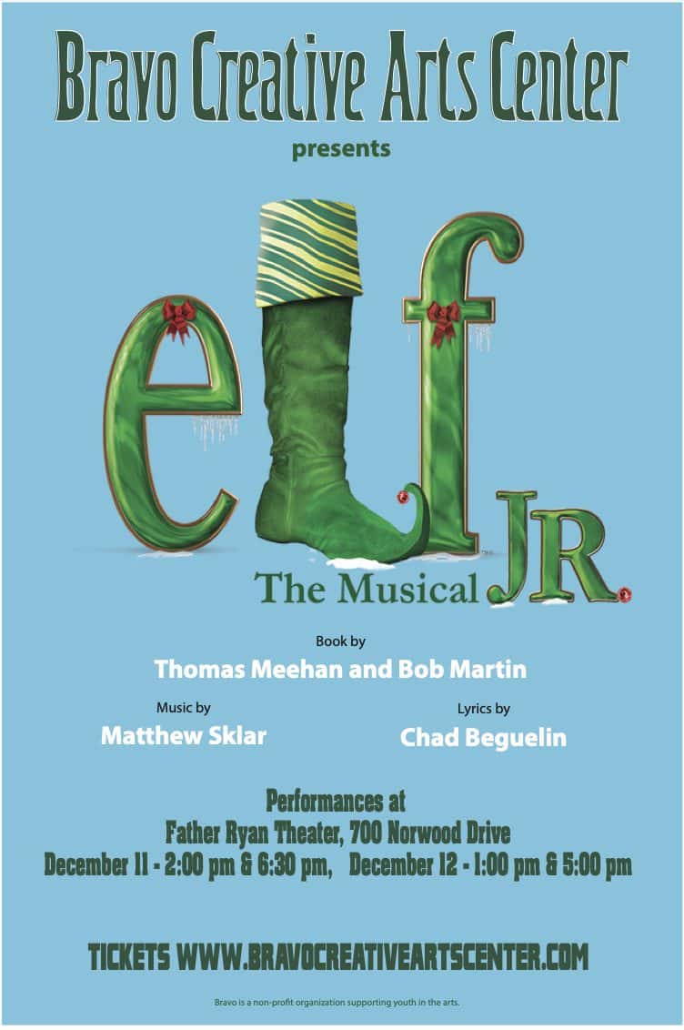 Elf Musical Franklin, Tenn event by Bravo Creative Arts Center.
