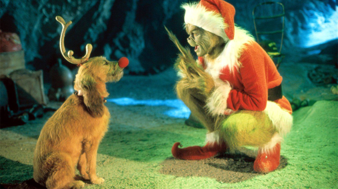 How the Grinch Stole Christmas showing in downtown Franklin at The Franklin Theatre.
