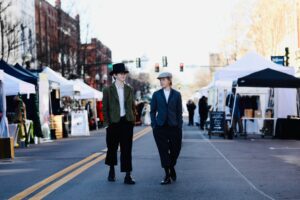 Dickens characters, Dickens of a Christmas Downtown Franklin, Tenn festival.