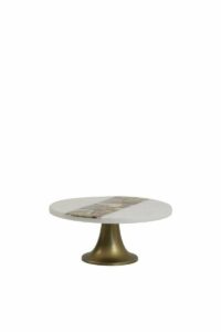 LAYO Stand, Marble:Antique Brass Base at Stock and Trade in Brentwood, TN.