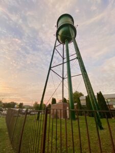 Water tower, the Factory at Franklin is a historic property, a top destination for shopping artisan goods, trying culinary delights, and watching great live entertainment.