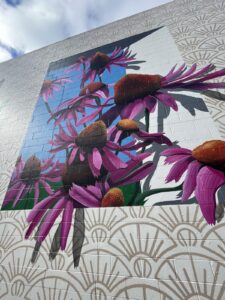 A Flower Mural in Franklin - Must See Murals in Franklin.