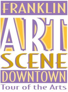 An art event, Franklin Art Scene, Downtown Franklin, TN Art Crawl features local artists, live music, guided art tours, galleries, shopping, complimentary refreshments and much more!