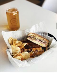 Food and drink from Franklin Coffee + Beer Taproom - Curio Brewing.