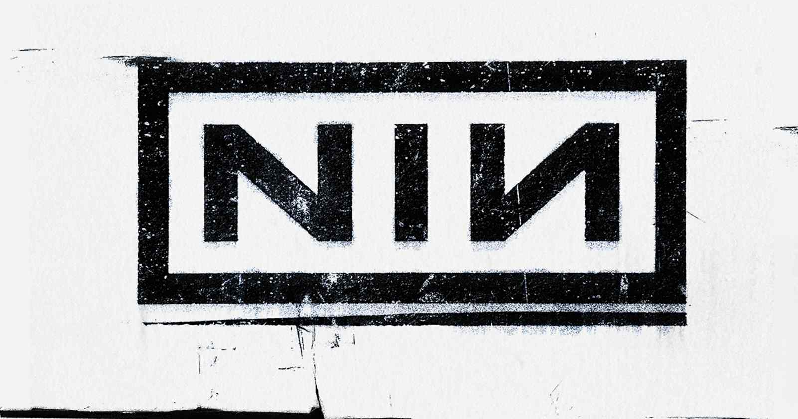 NIN Logo, Nine Inch Nails Concert in Franklin, TN at FirstBank Amphitheater.
