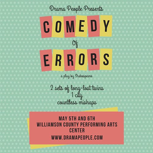 Drama People presents Comedy of Errors in Franklin TN.