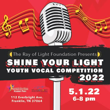Shine Your Light Vocal Competition in Franklin, TN.