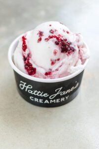 Hattie Jane's Creamery Franklin, TN, Middle TN Summer-Blackberry jam coconut.