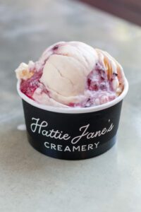 Hattie Jane's Creamery Middle Tennessee, Franklin, TN Ice Cream -Sweet corn & blackberry jam.