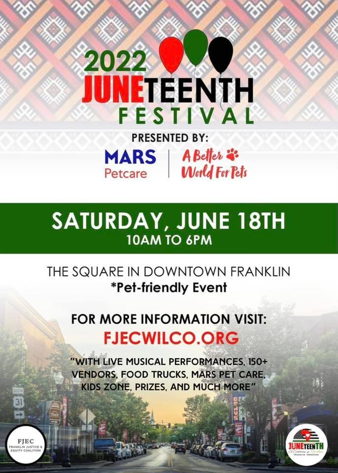 Juneteenth Festival Downtown Franklin TN