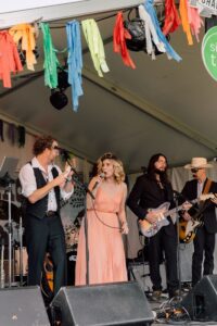 A band performing at the Franklin, TN Pilgrimage Music and Cultural Festival.