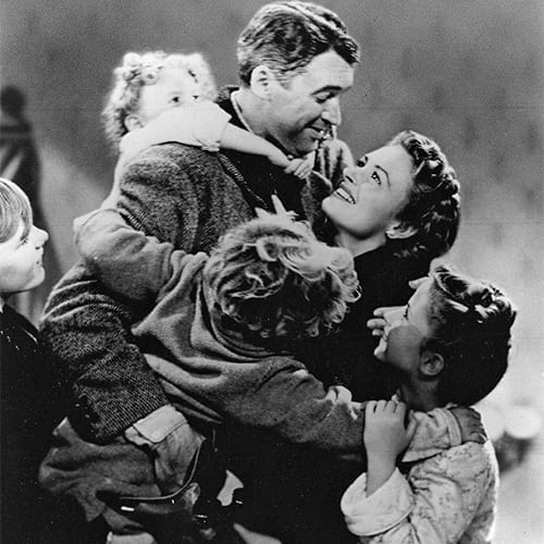 It's A Wonderful Life, the movie is playing in downtown Franklin, TN at The Franklin Theatre.