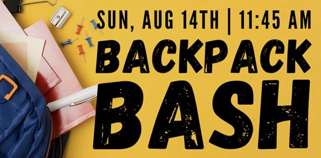 Backpack Bash Family Event Brentwood TN.