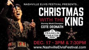 Christmas with the King- A Holiday Tribute to Elvis in downtown Franklin at The Franklin Theatre.