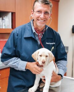 Dr Shaun_Roni Puppy_Williamson County Animal Hospital in Franklin, TN.