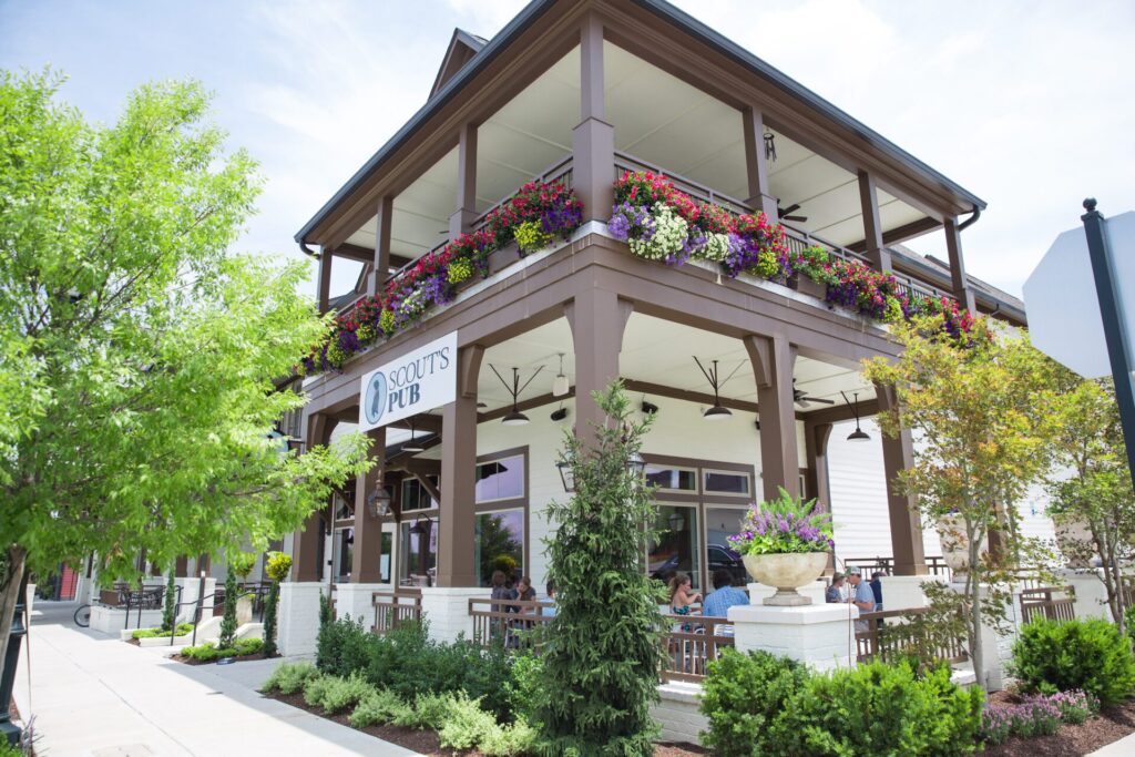 The exterior of Scout's Pub in Franklin, TN.