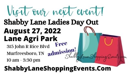 Shopping Event Williamson County, TN, Shabby Lane Ladies Day Out Shopping Event.