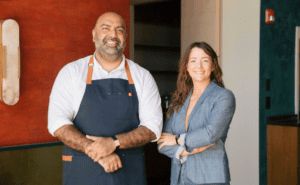 TAILOR Restaurant Partners Vivek Surti and Heather Southerland, TAILOR is an award-winning South Asian American dinner party-style restaurant in Nashville, TN.