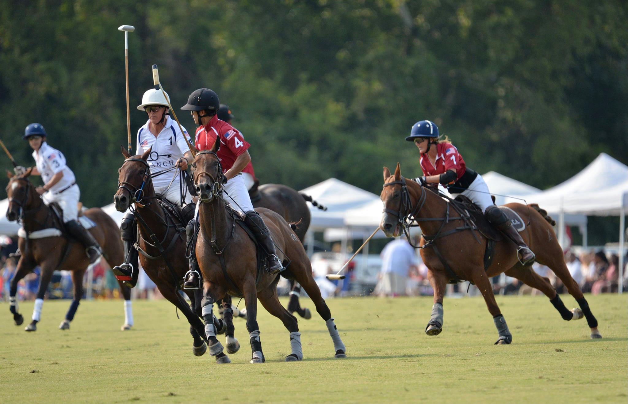 Teams rally for the ball - Chukkers for Charity Event Franklin, TN.