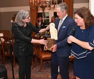 tron Party - Award Recipient Katherine Malone-France, Senator Bill Frist and Bari Beasley